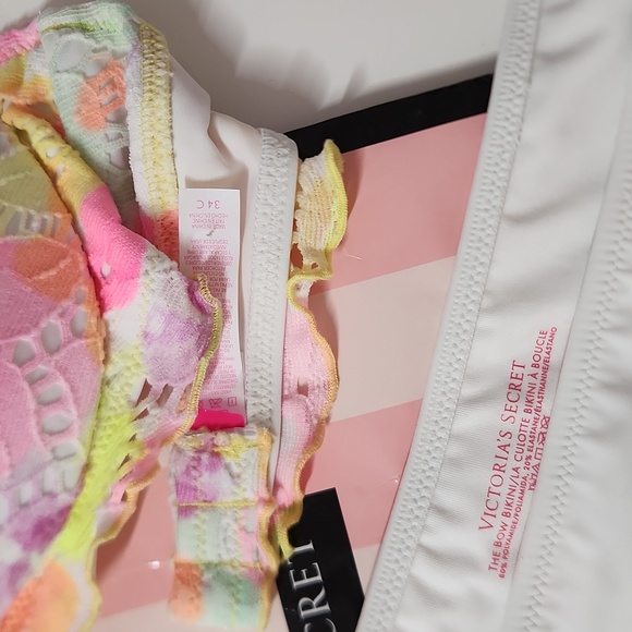 Victoria's Secret "The Getaway" Lace Halter Top size 34C + NWT Small Bottoms - Picture 3 of 8